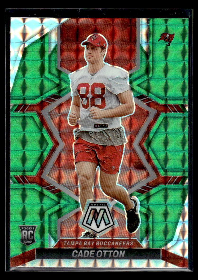 2022 Panini Mosaic #361 Cade Otton Rookie Mosaic Green Tampa Bay Buccaneers