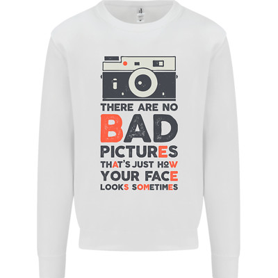 Fotografie dein Gesicht lustiger Fotograf Kinder Sweatshirt Pullover