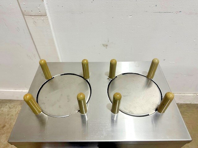 "TABLEWARE 2CP-MC-7"  7" PLATE DUAL HOLDER DISPENSER CARRIER CART ON CASTERS