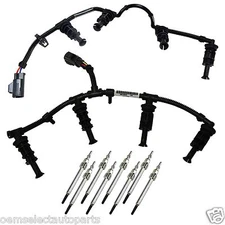 OEM NEW 2008-2010 Ford 6.4L Diesel Glow Plug Wiring Harness, Glow Plug Set BOTH