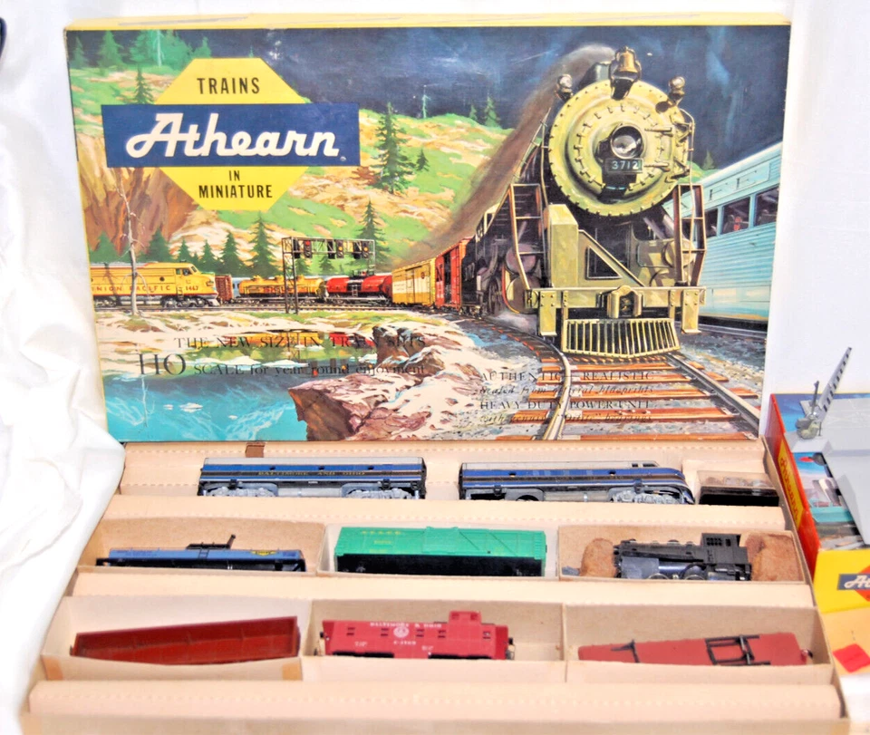 Maqueta de vagones de tren vintage a escala HO, vías, + más lote PARA REPUESTOS SOLO XM1586 Foto 2 de 4