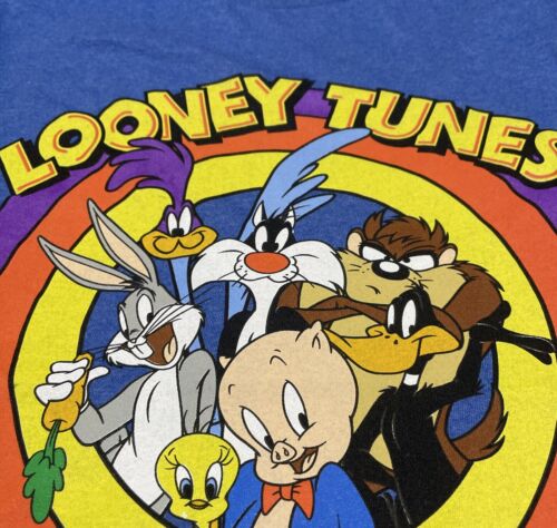 Maglietta Looney Tunes - Blu - Media - Foto 3 di 4