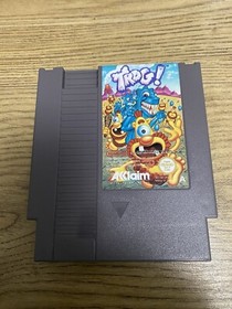 NES CIB Trog! Nintendo Entertainment System 1990 caja manual CIB PAL y protector