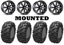 Kit 4 ITP Blackwater Evolution Tires 30x10-14 on MSA M20 Kore Black Wheels CAN