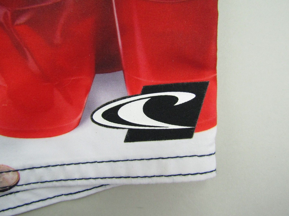 Oneill Full Length Board Shorts Swimming Trunks Mens 32 Beer Pong Tie