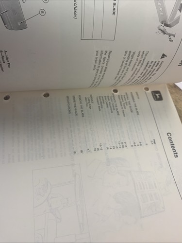 John Deere 34 & 35 Rear Blades Operators Manual OM-TY3995 NOS - Picture 13 of 13