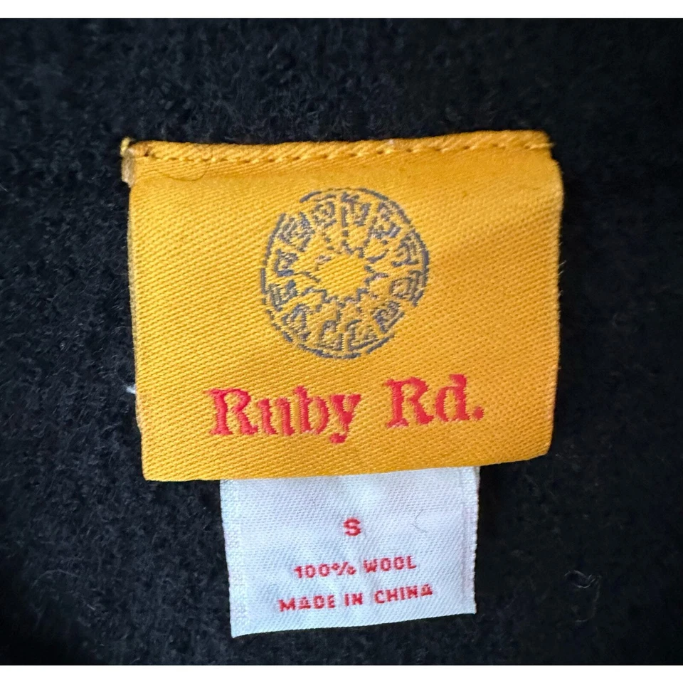 Black Ruby Rd Jacket Wool with Buttons Women's Small Jacket Sweater - Image 4 of 4