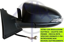 SPECCHIO SPECCHIETTO RETROVISORE ELETTRICO SX PER TOYOTA YARIS 2014 AL 2020