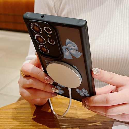 Funda acrílica con arco MagSafe a prueba de golpes para Samsung S25 Ultra S24 S23 S22 Plus - Imagen 3 de 20