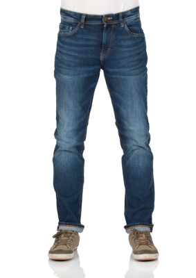 TOM TAILOR Jeans Uomo Josh Regular Slim: Vestibilità Comfort, Cotone Elasticizzato - Blu Denim