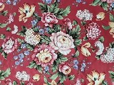 STUNNING Mill Creek Fabrics Floral Bouquet Cottagecore Damask Fabric BTY