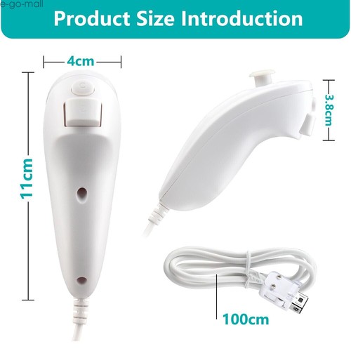 2 in 1 Built-in Motion Plus Wii Remote & Nunchuck Game Controller for Wii Wii U - Picture 13 of 177