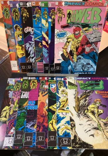 THE WEB #1-14 + ANNUAL IMPACT 1991 COMPLETE HG SET - Picture 1 of 5