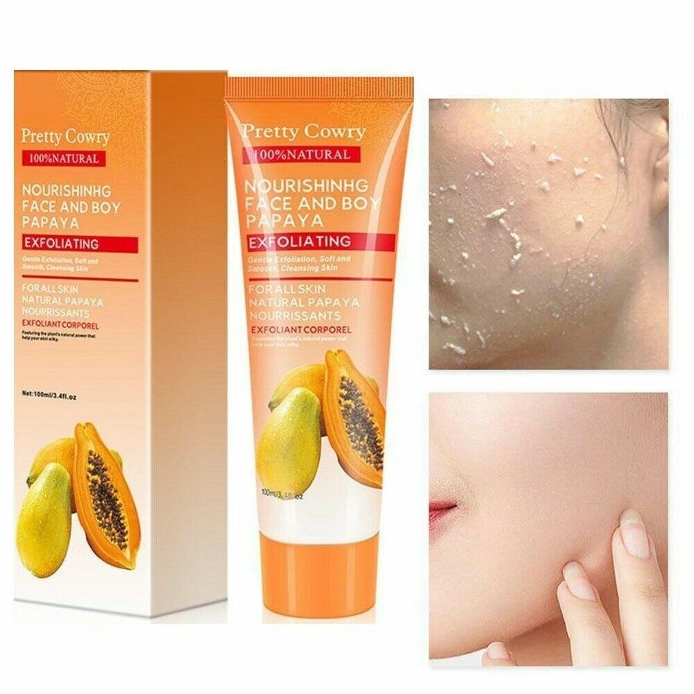 Papaya Deep Cleansing Scrub Peeling Gel Face Body Skin Moisturizing Face Cream