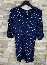 Joules women’s size 8 navy polka dot dress 