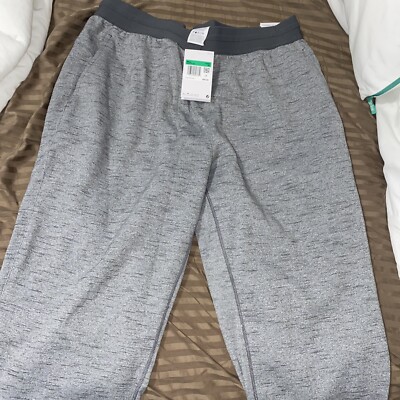 Nike Herren Trainings Hose Yoga Dri-FIT DN3578-068 Sport Laufen Gym Neu XL Grau