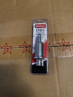 Edelbrock 17311 Edelbrock Universal Micro Electric Fuel Filter (NEW) | eBay