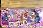 4 Shimmer Shopkins Shoppies Dolls BFF Travel Pack World Vacation Brand New!
