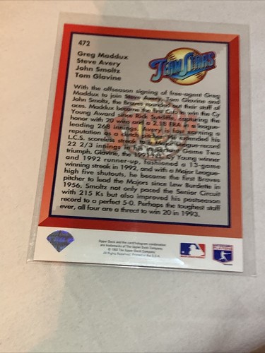 Atlanta Braves 1993 Upper Deck Photo - Picture 4 of 5