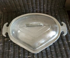 Vintage Guardian Service Aluminum Cookware Triangle Heart Shape with Glass Lid