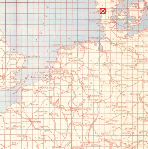 Russian Soviet Military Topographic Maps - BRAMMING (Denmark), 1:100K, ed. 1989 - Picture 5 of 5