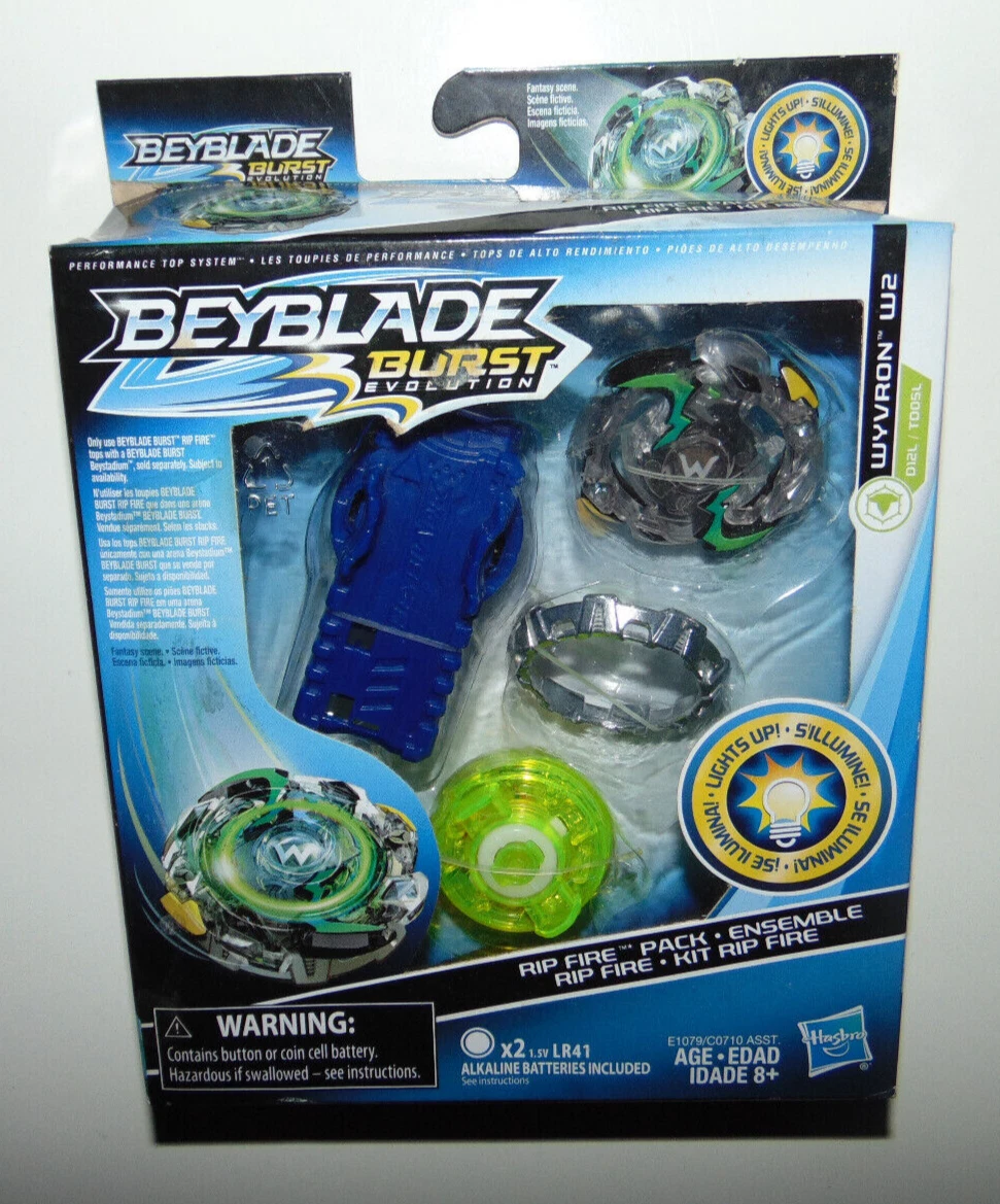 Beyblade Burst Evolution Rip Fire Starter Pack Wyvron W2 Lights Up