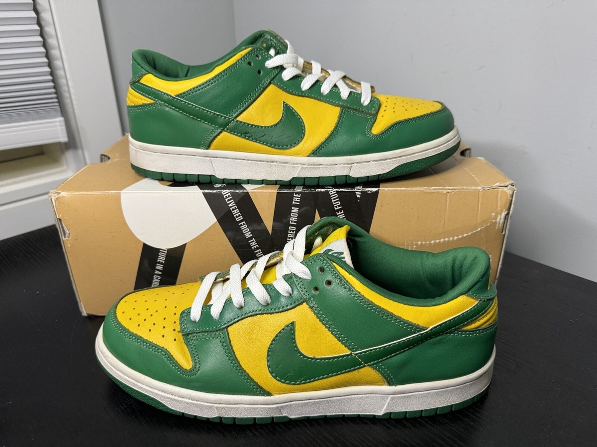 JAM1。　キャンバス Size 9 - Nike Dunk Low Brazil 2001 624035-331 Rare Vintage