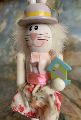 Easter Wooden Bunny 6” Tall - Picture 2 of 10