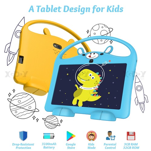 7 Inch WIFI Tablet Android Quad core Kids Tablet PC 3GB+32GB GMS Dual Camera FM - Picture 2 of 15