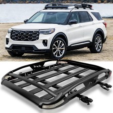 For Ford Explorer 50x38 Roof Rack Luggage Cargo Basketcross Bar W Led Lights For Ford Explorer 50x38 Roof Rack Luggage Cargo Basketcross Bar W Led Lights