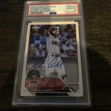 2023 Topps Chrome - Rookie Autographs Corbin Carroll #RA-CCA (AU, RC) Gem Mt 10