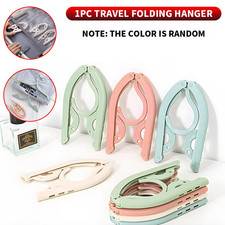 Portable Folding Clothes Hanger, Travel Expandable anti Slip Clothes Hanger, Lig