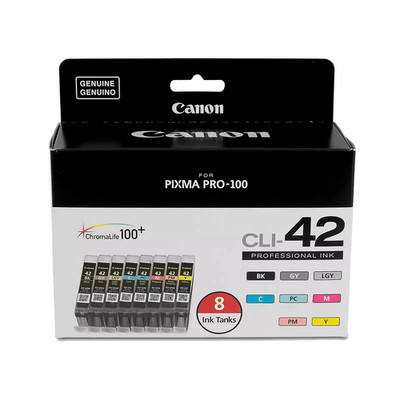 Canon CLI-42 Color Ink Value Pack, 8 Ink Tanks (6384B007)