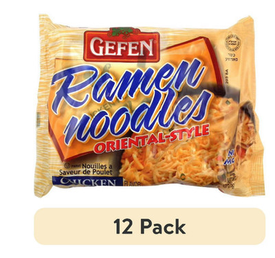 (12 pack) Gefen Oriental Style Chicken Flavor Ramen Noodles, 3 oz, Pack of 24