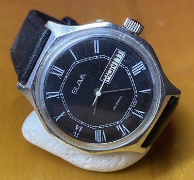  Vintage Soviet SLAVA Watch | 26 Jewels | Cal.2428 | 40mm Roman Numeral Dial