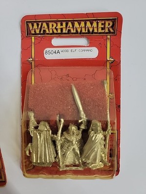 Warhammer Citadel Miniatures Games Workshop 8504A Wood Elf Command
