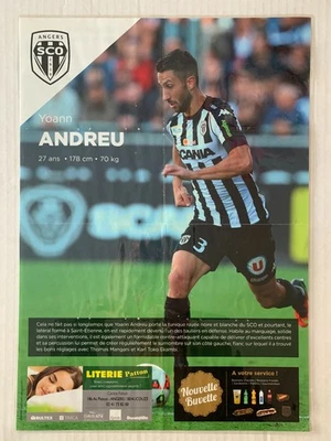 POSTER ANGERS SCO - ST ETIENNE 27 NOVEMBRE - YOANN ANDREU - Photo 1/3