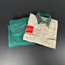 Vintage 1970s Riverside COCA-COLA Delivery Driver Uniform DISTRESSED Workwear