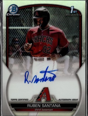 2023 Bowman Chrome #CPA-RSA Ruben Santana Prospect Autographs Refractor #/499