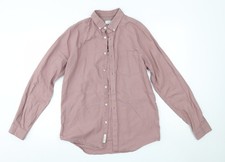 Mens UK Size S River Isalnd Pink  Button-Up Long Sleeve Casual Shirt