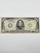1934A $1000Federal Reserve Note Chicago FR#2211G Cleveland Low Serial G00203594A