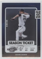 2021 Panini Contenders Season Ticket Optic Shane Bieber #20 07qr