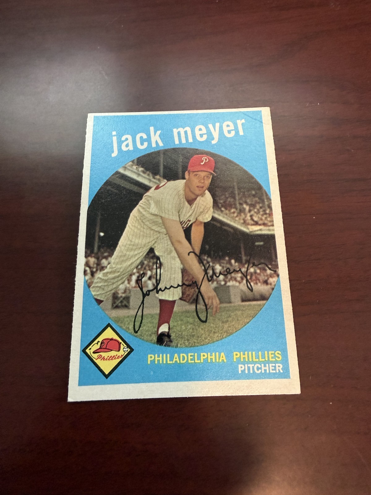 1959 Topps Gray Back #269 Jack Meyer. VG/EX