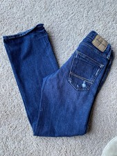Boys Abercrombie  Fitch Straight Leg Jeans Size Blue Distressed Sz 11/12 Slim