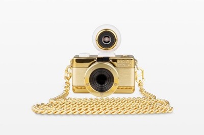 Lomography Fisheye Baby 110 Gold Camera New 170° Fisheye Gold Edition