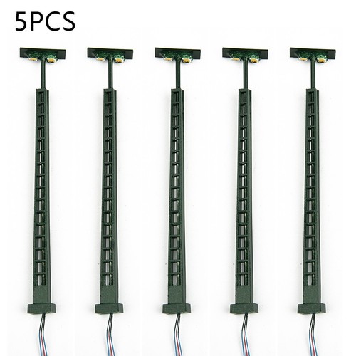 Luci LED Per Plastico Ferroviario H0 - Set Da 5 Lampade + Resistenze, 3V, Scala 1:87, Per Binari E Edifici