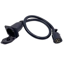 7-Way Trailer Extension Cord Wire 7-Blade Trailer Wiring Connector 3 - Feet