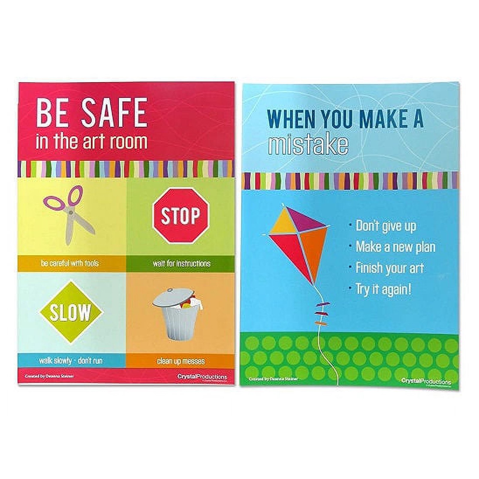 Crystal Productions CP1893 Основы художественной комнаты Набор из 4 плакатов