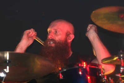 Drummer Justin Foley performing with Killswitch Engage on February- Old Photo 2