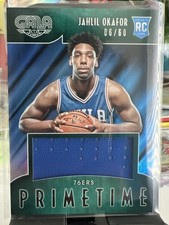 2015-16 PANINI GALA JAHILL OKAFOR PRIMETIME RELIC RC 6/60🔥🔥76ERS🔥🔥